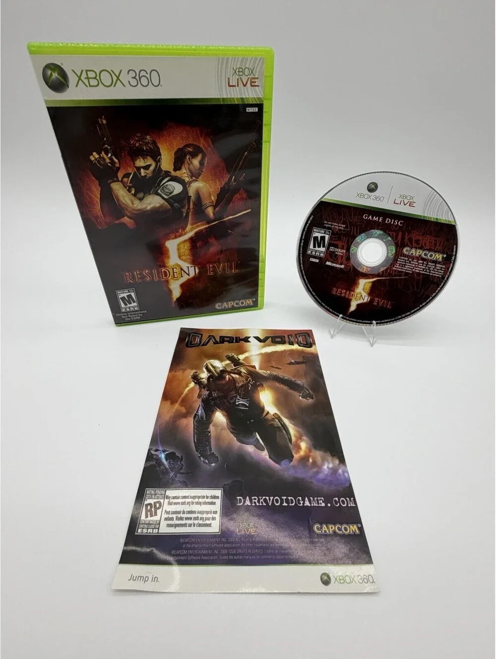 Resident Evil 5 - Microsoft Xbox 360- CIB with Manual